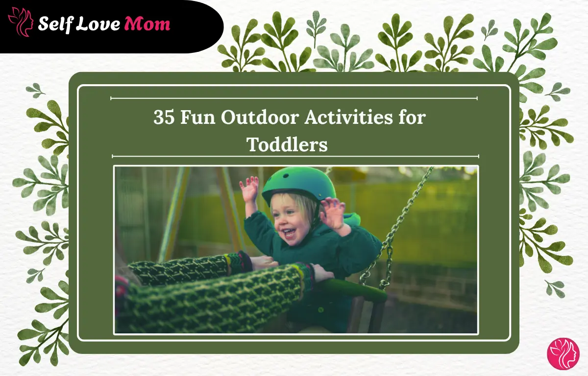 Toddler enjoying outdoor fun on swings, showcasing playful and engaging outdoor activities for toddlers