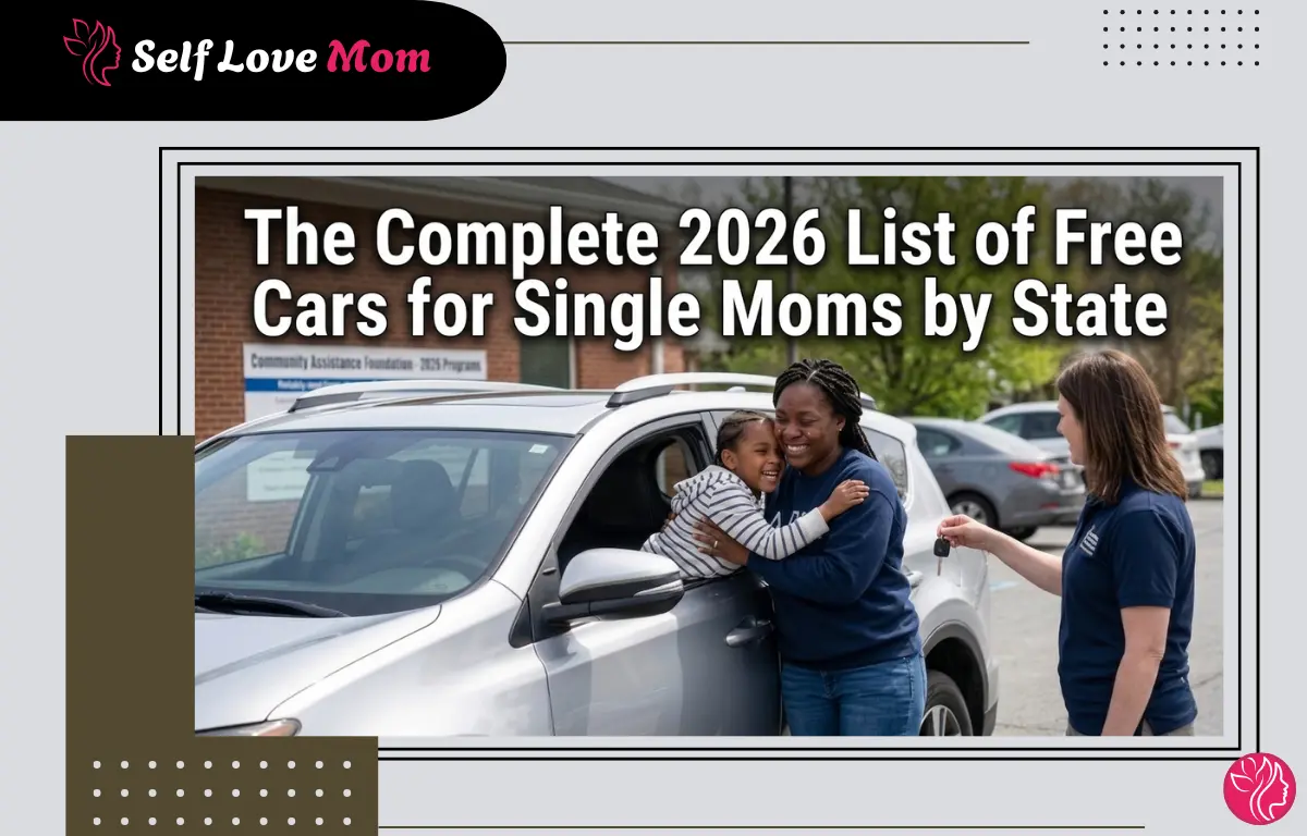 A joyous mother and daughter receiving keys for a vehicle, representing the 2026 guide for free cars for single moms by state.