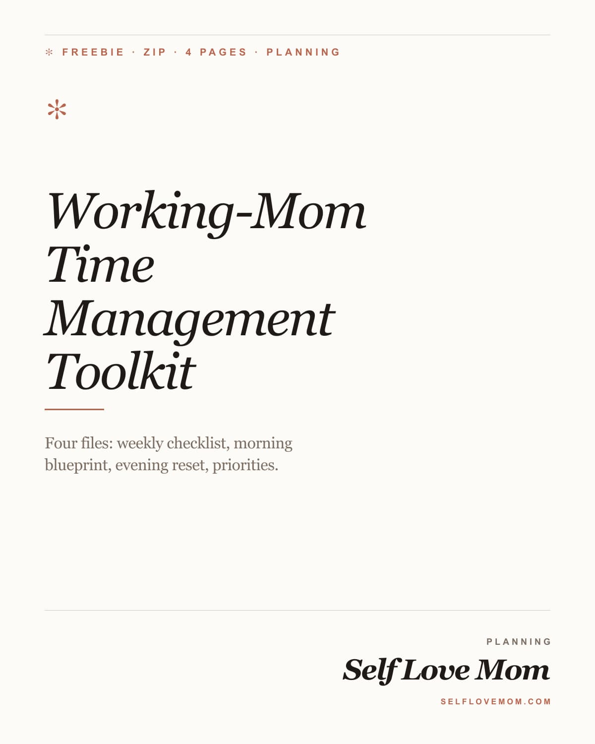 Working-Mom Time Management Toolkit