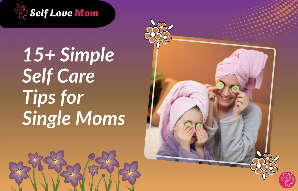 Self care for single moms tips: A mother and daughter using face masks together
