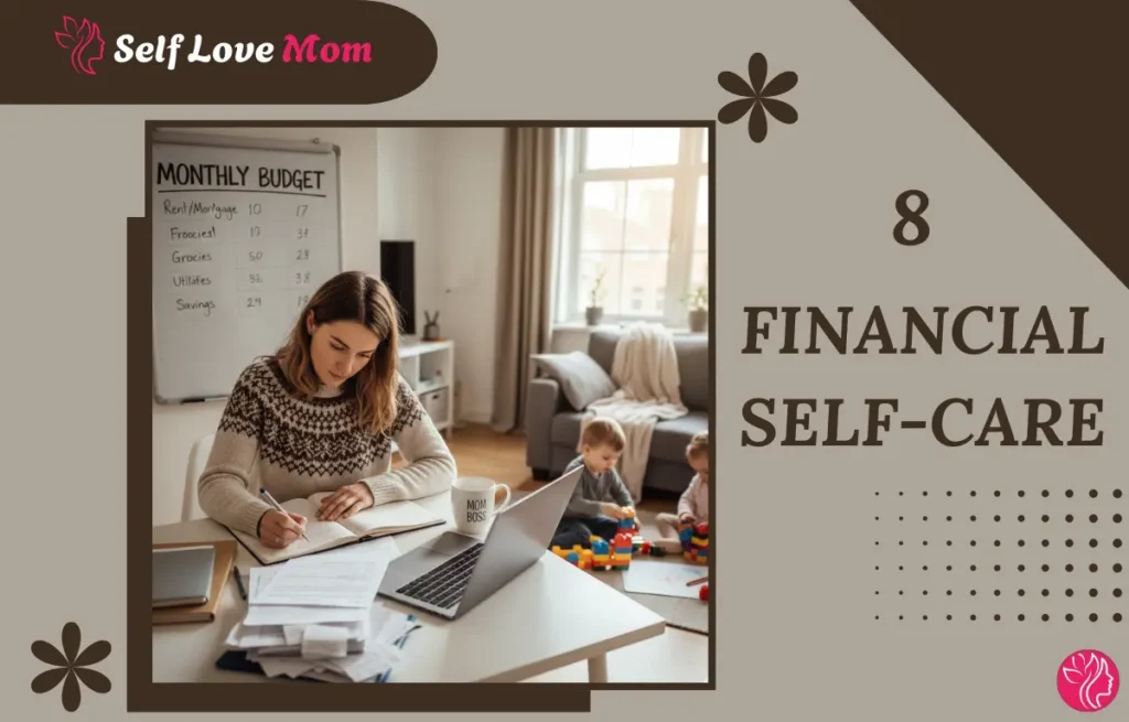 Financial self-care: A woman managing her household budget and finances