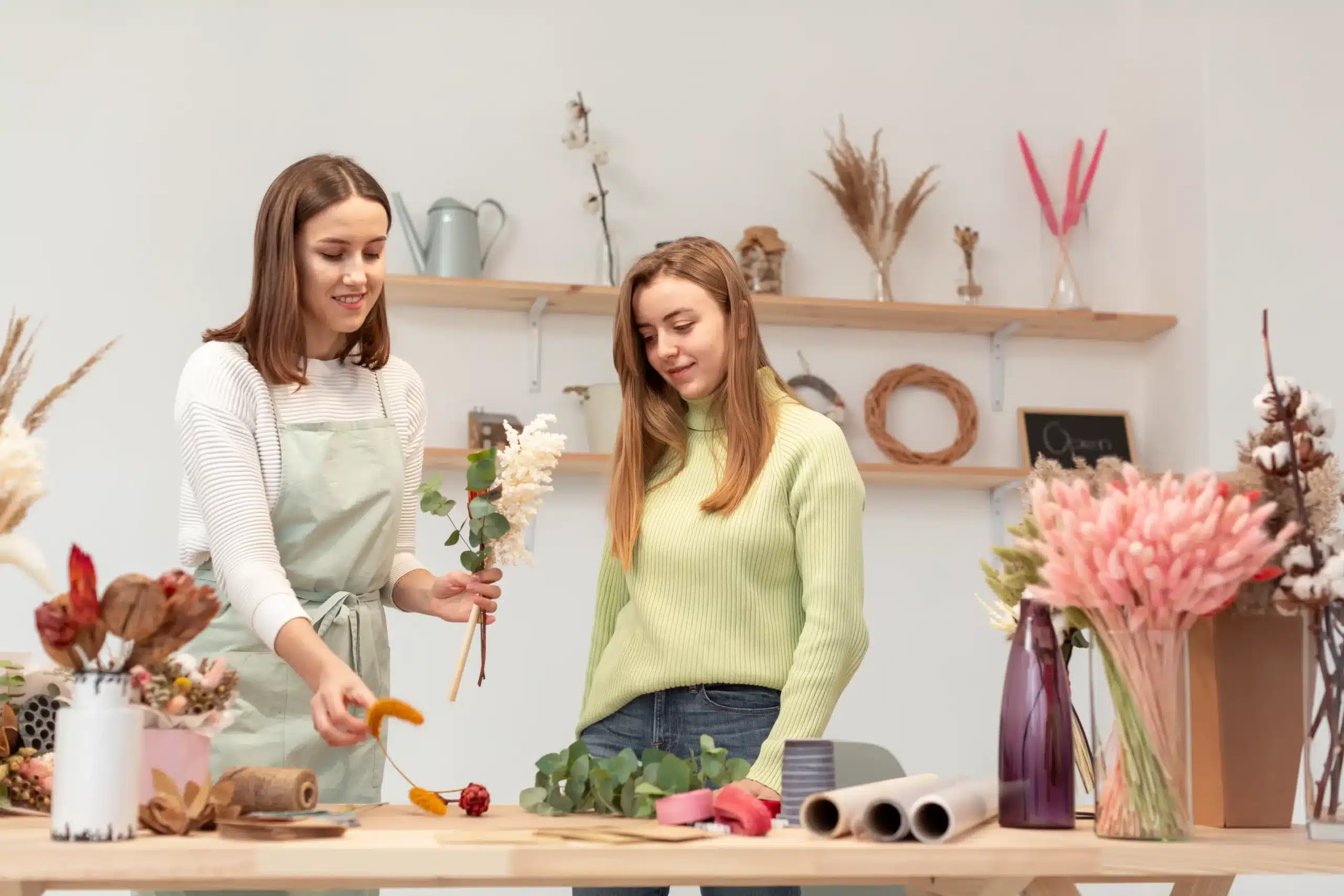 How to make money as a single mom by arranging flowers and starting a small business