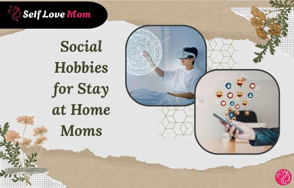 Moms enjoying social hobbies like playing games and connecting with others, fostering community and fun.