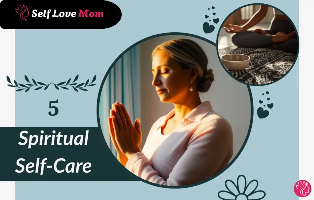 Spiritual self-care: A woman meditating for mental and emotional balance.