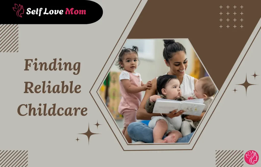 Single mother reading to children while managing childcare responsibilities