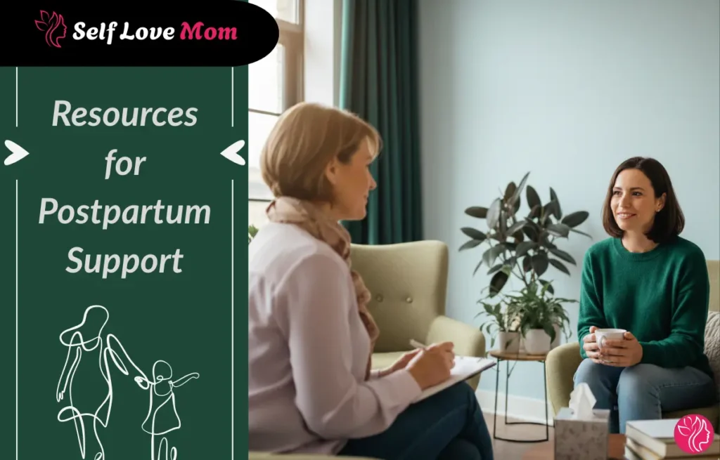 new mother exploring postpartum support resources for mental health and emotional well-being