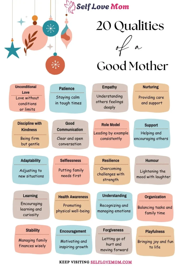 20 qualities of a good mother - selflovemom