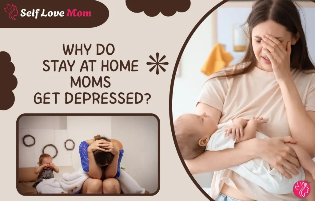 Image of a stay-at-home mom with a baby, highlighting the struggles and depression some mothers experience.