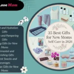 Best gifts for new moms self care including comfort, skincare, relaxation and pampering items