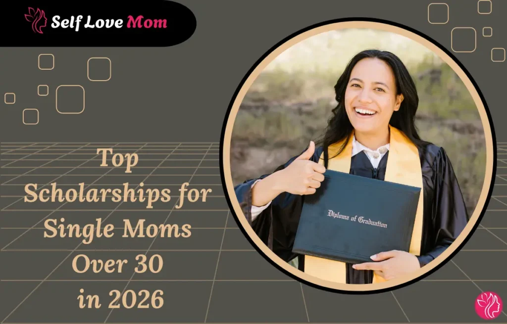 Top scholarships for single moms over 30 in 2026 holding graduation diploma