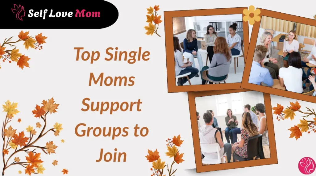 Support group meeting for single moms discussing emotional well-being and community building